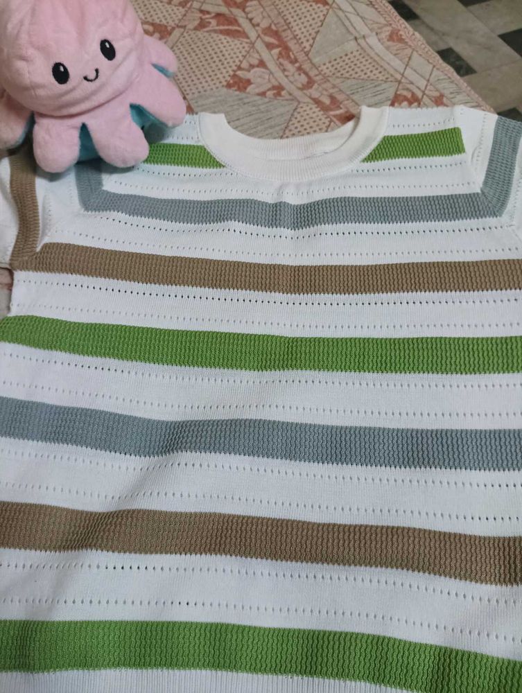 Striped Knit Top