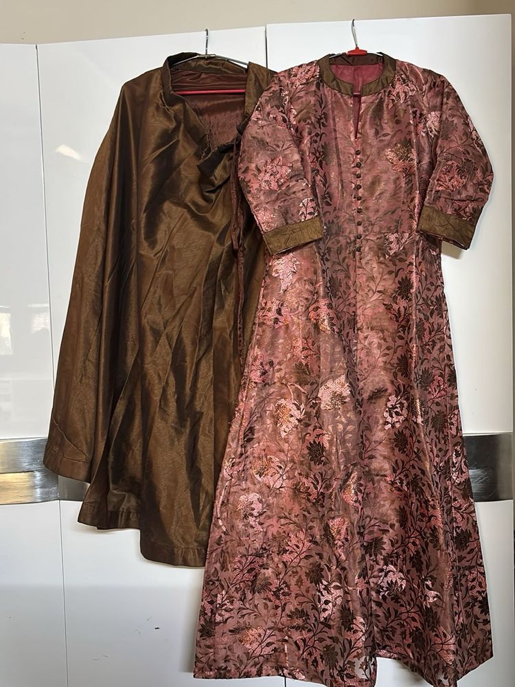 Elegant long jacket &amp; Skirt set