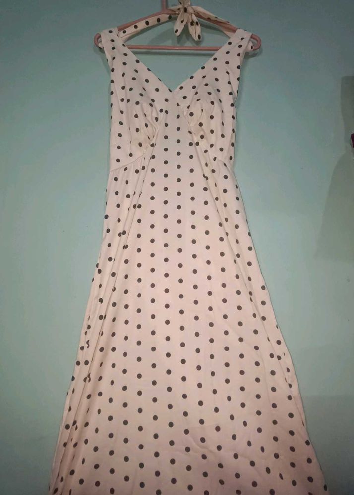 Polka Dot Maxi Dress