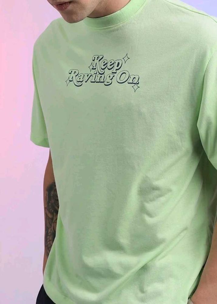 Mint Green Graphic Tee