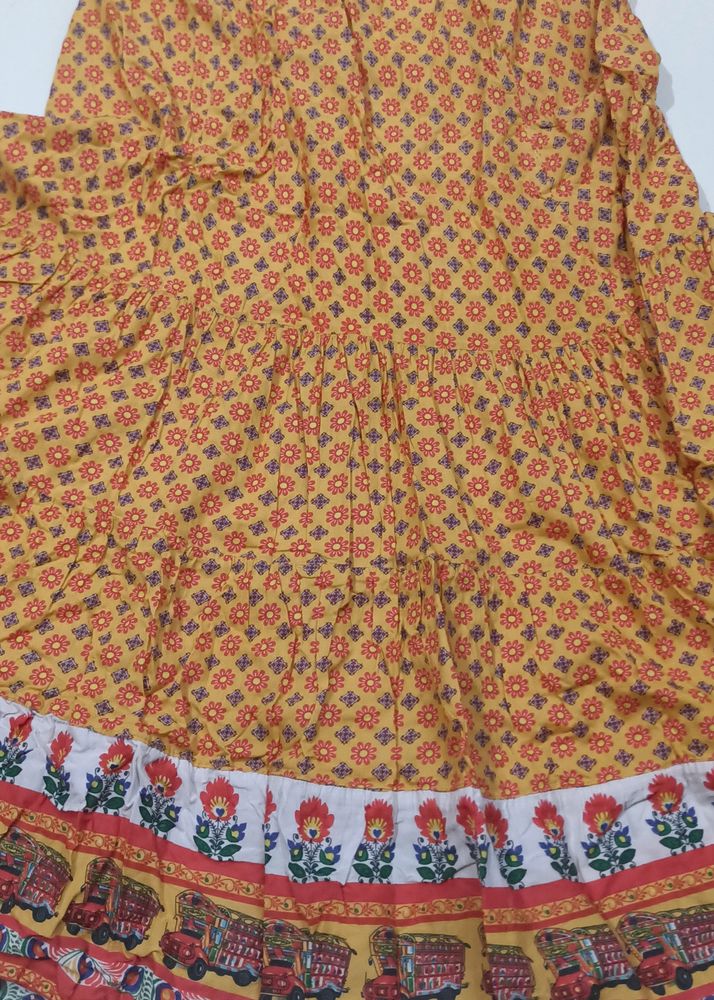 Beautiful Multi Colour Printed Skirt