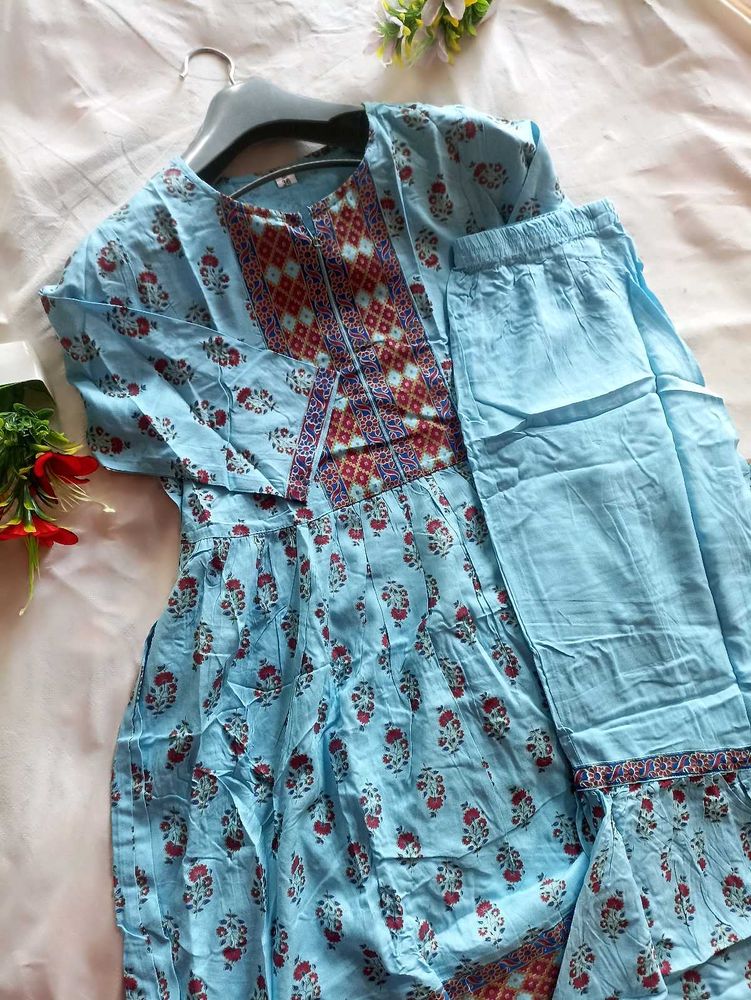 Floral Print Top and Pants Set