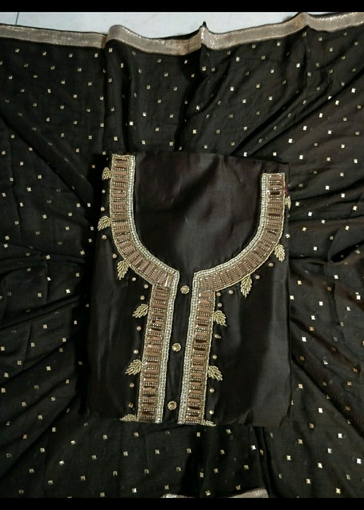 Beautiful Glaced Cotton Unstitched Suit