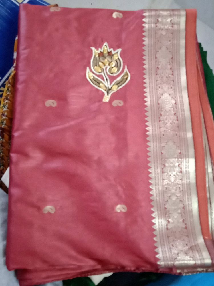 Kalamakari Jerry Work Saree