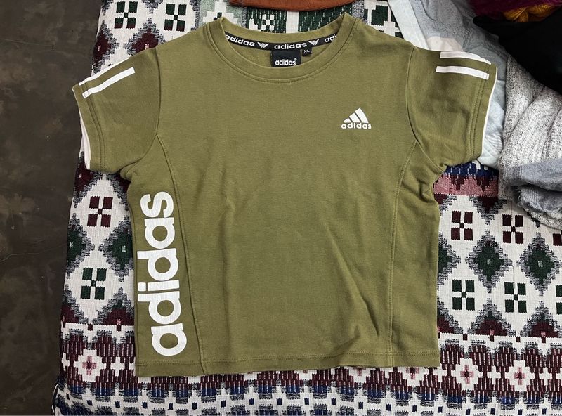 Adidas Olive Green Tee