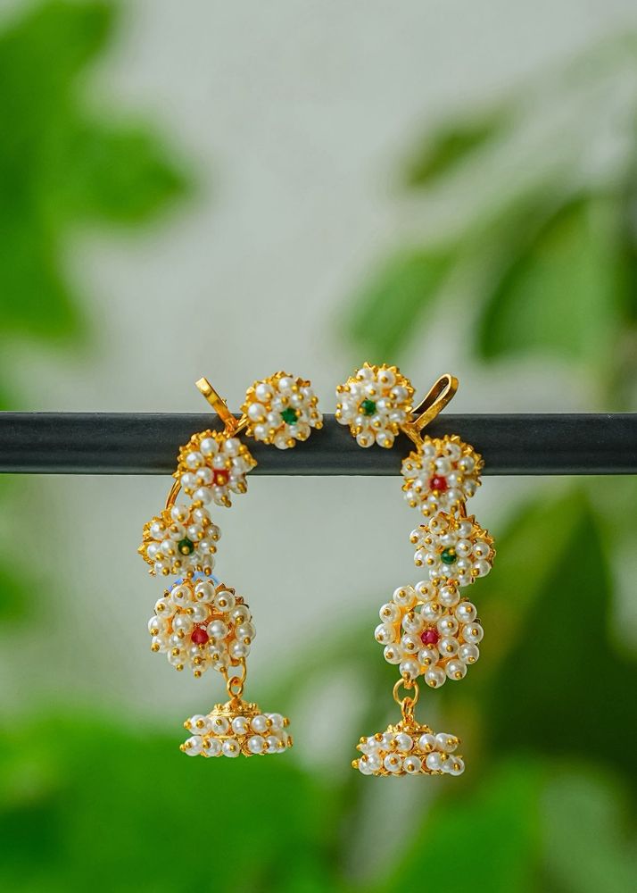 Pearl Jhumka Earrings