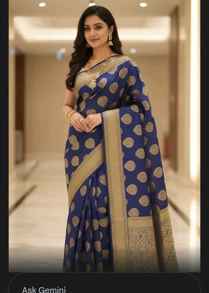 Elegant Blue Silk Saree