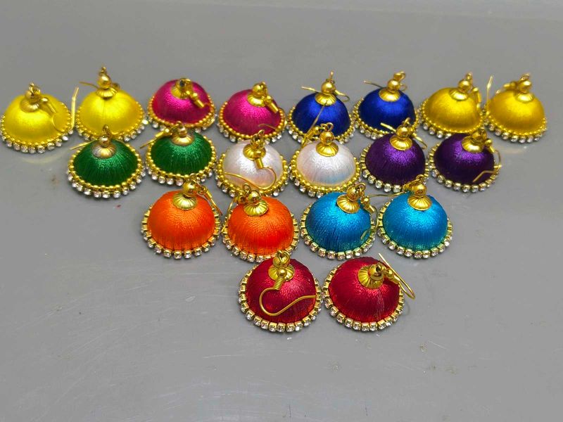 Colorful Jhumka Earrings