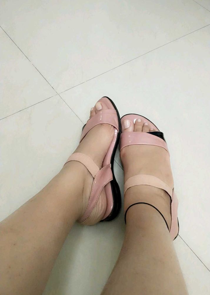Pink Flat Sandals