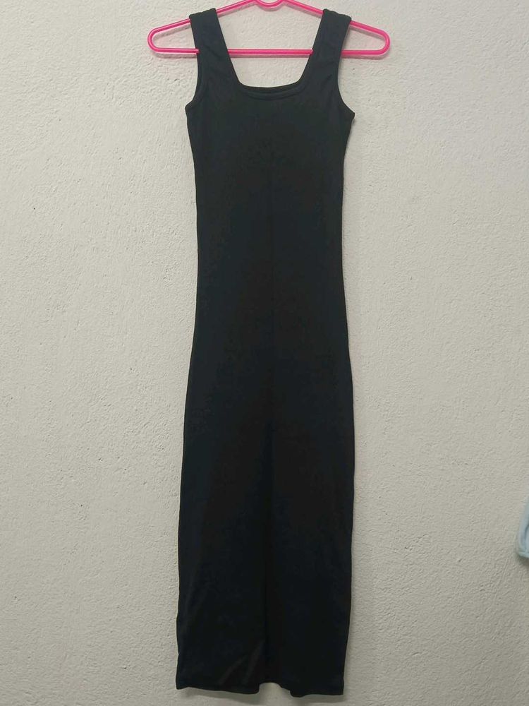 Black Bodycon Midi Dress