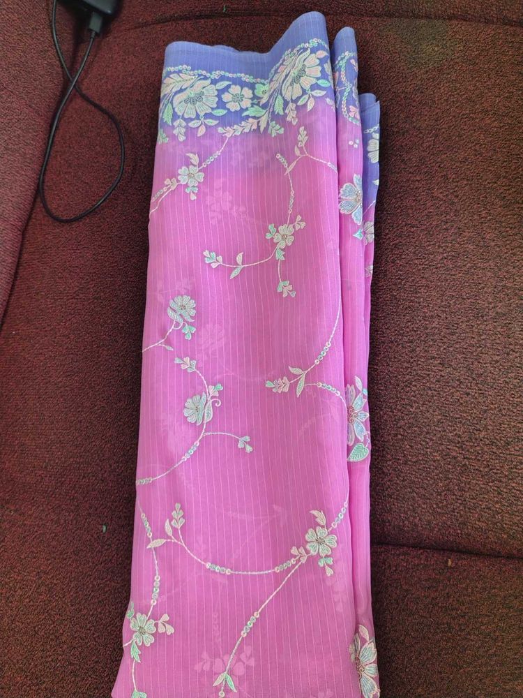 Floral Print Saree