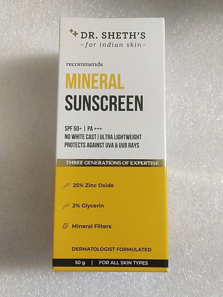 Dr.Sheth&#39;s Mineral Sunscreen