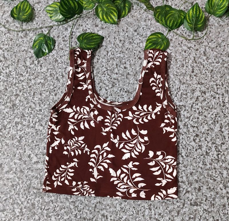 Asthetic Brown Tank Top