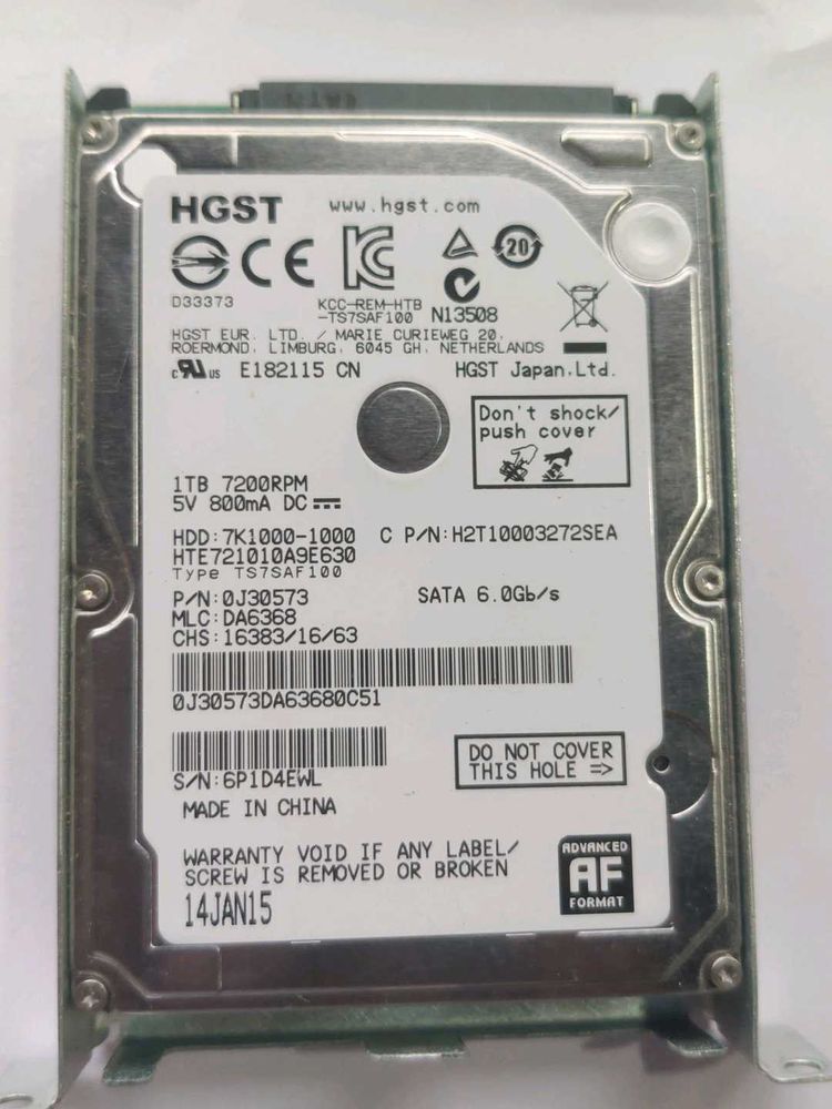 HGST 1TB Hard Drive