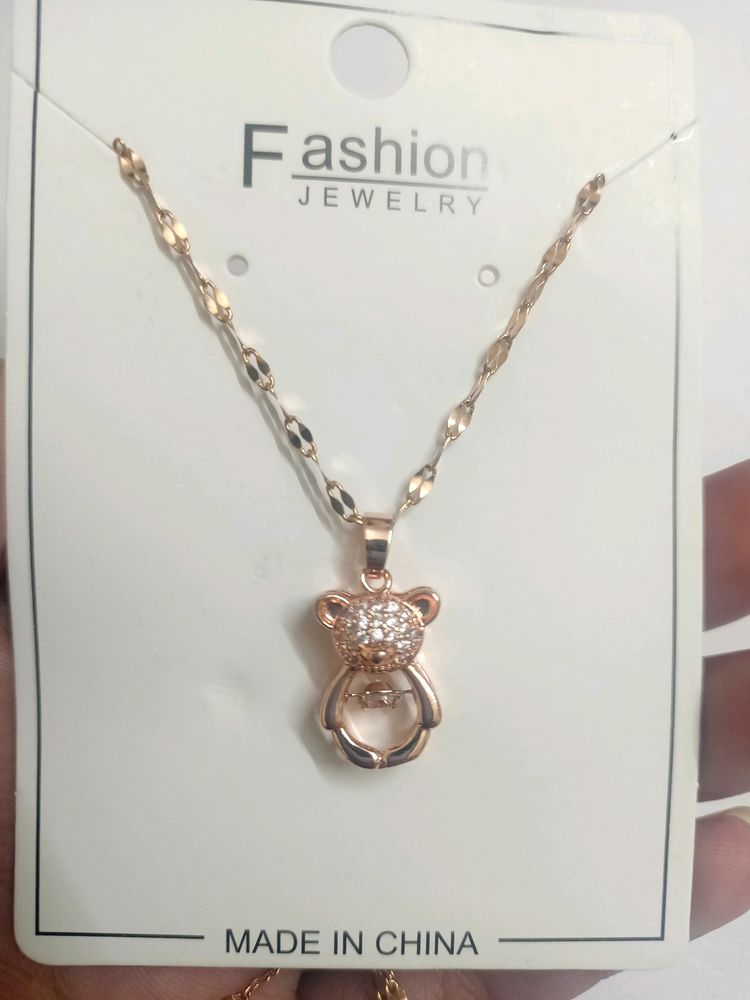 Cute Teddy Bear Pendant ✨