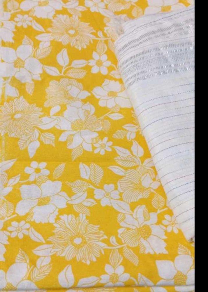 Floral Dress Material 5mtr with Dupatta
