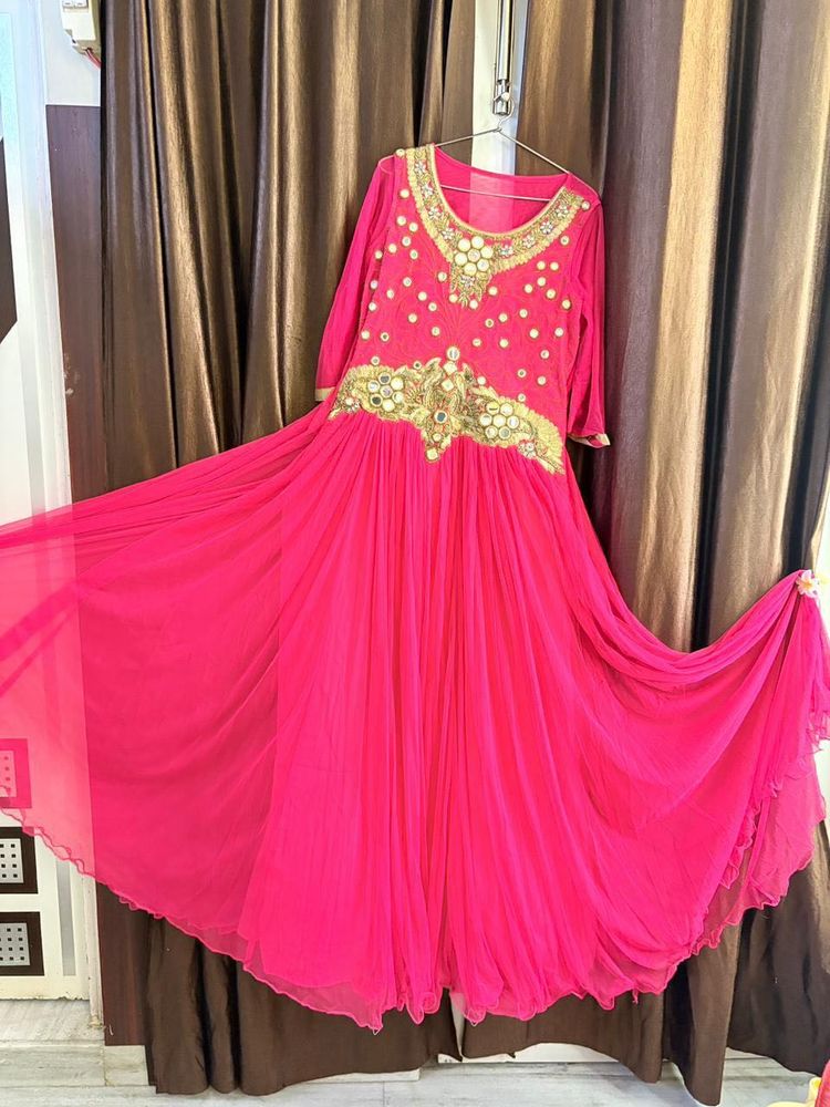 Pink Ethnic Gown