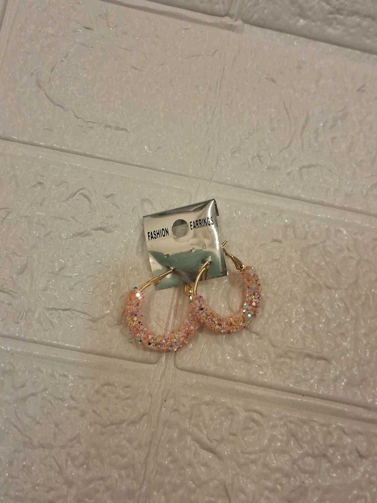 Sparkly Hoop Earrings