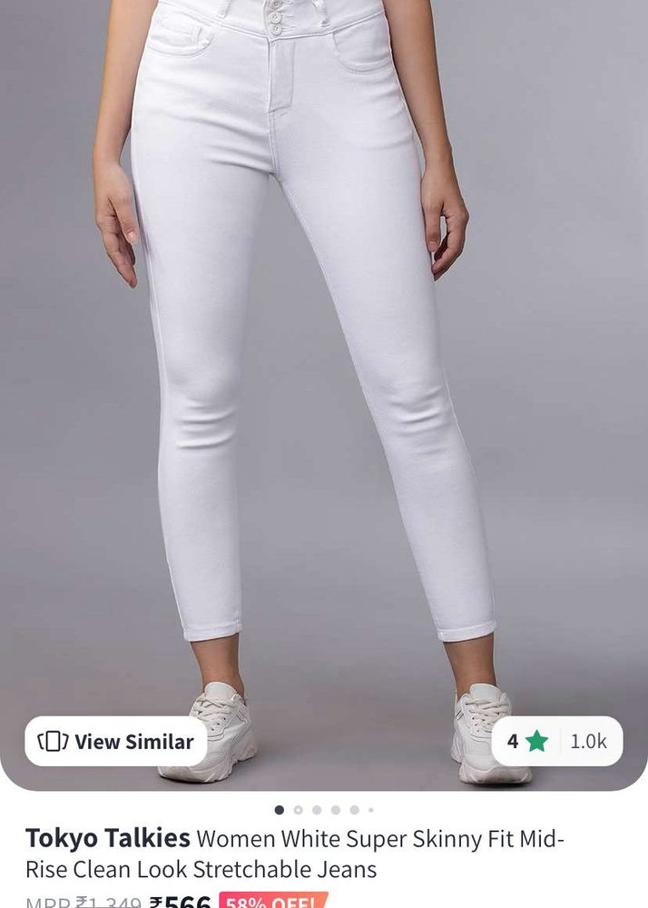 Tokyo talkies White Skinny Jeans
