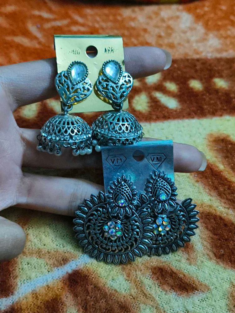 Ethnic Jhumka Earring Set