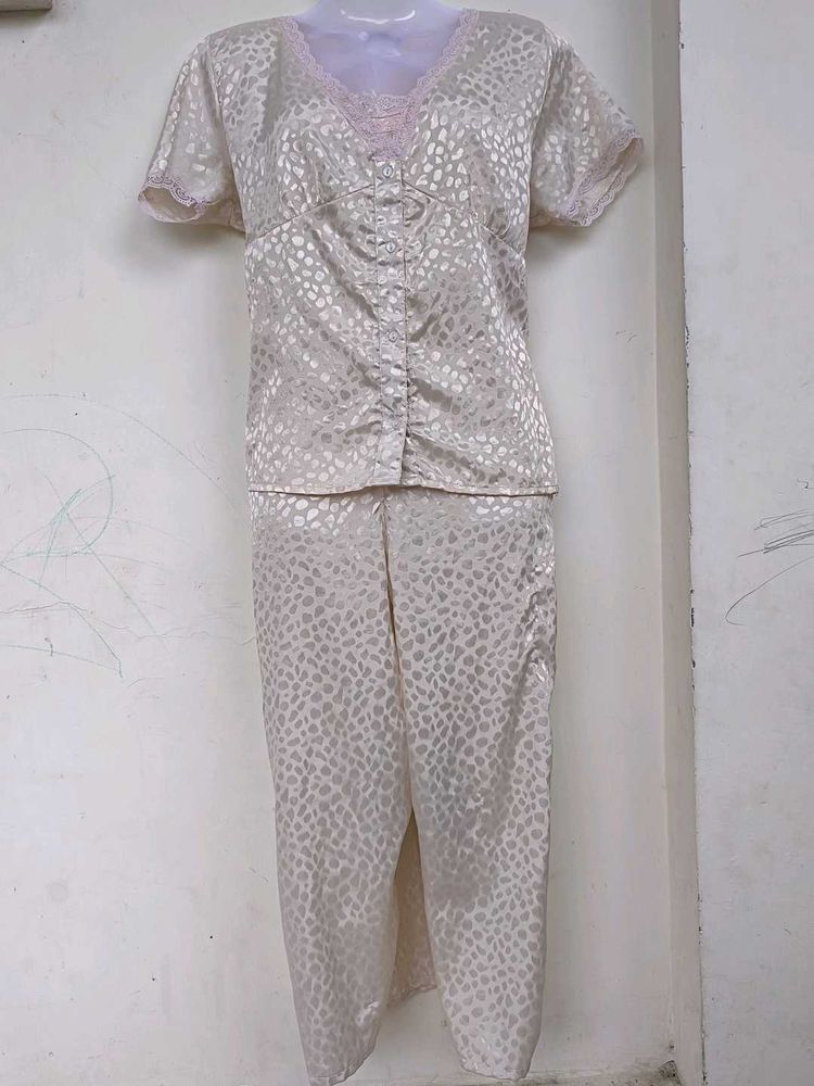 Vintage Satin Pajama Set