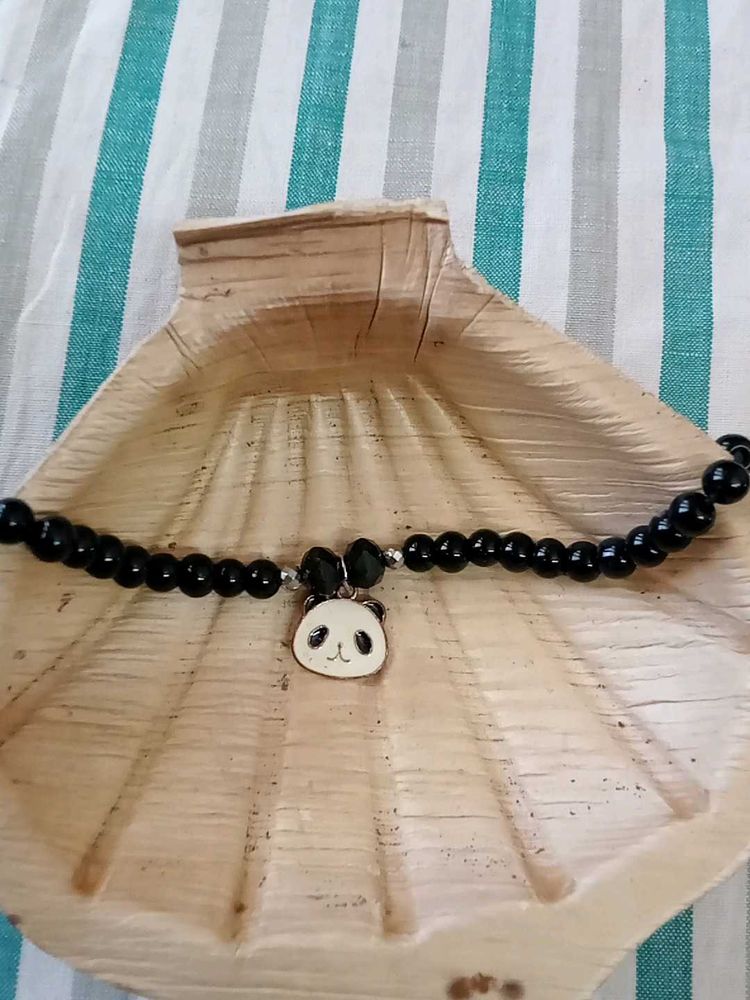 Panda Charm Beaded Necklace