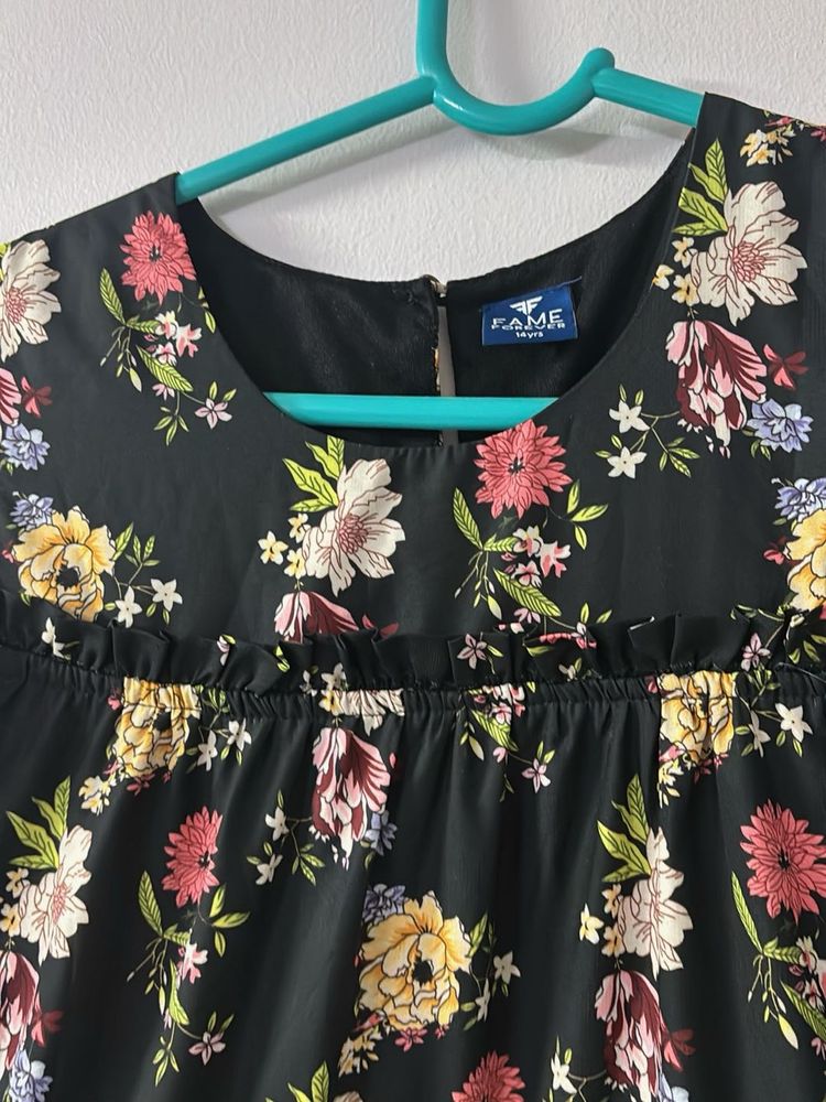 Black Floral Dress