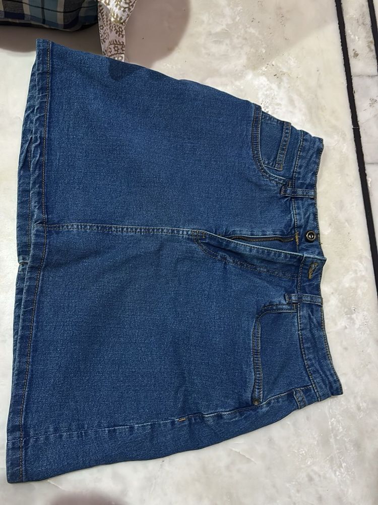 Denim Mini Skirt