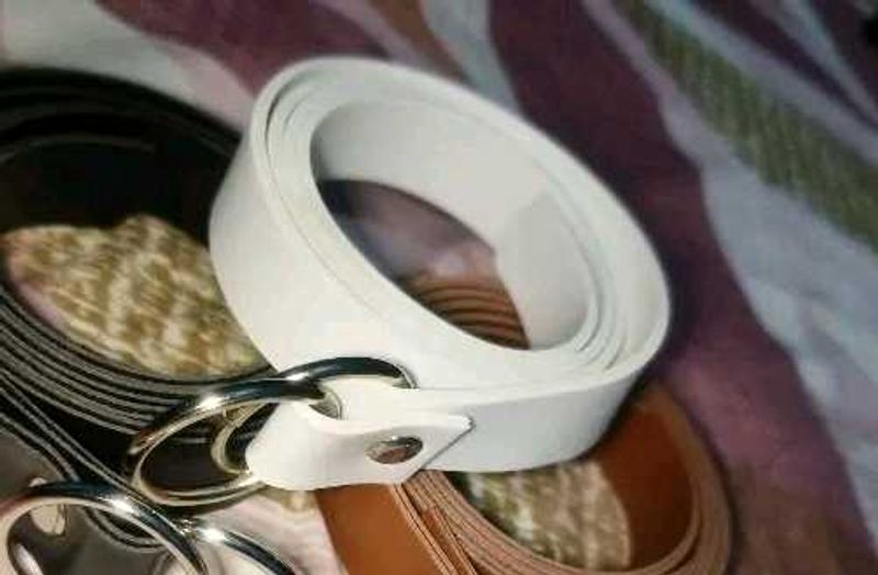 Stylish White Belt