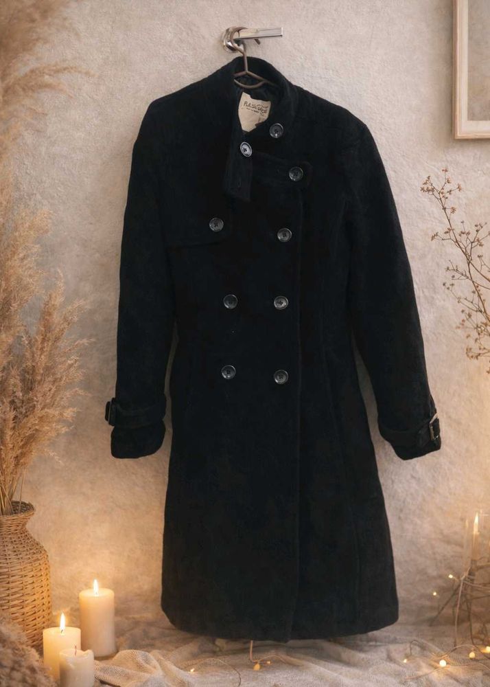 Elegant Black Trench Coat