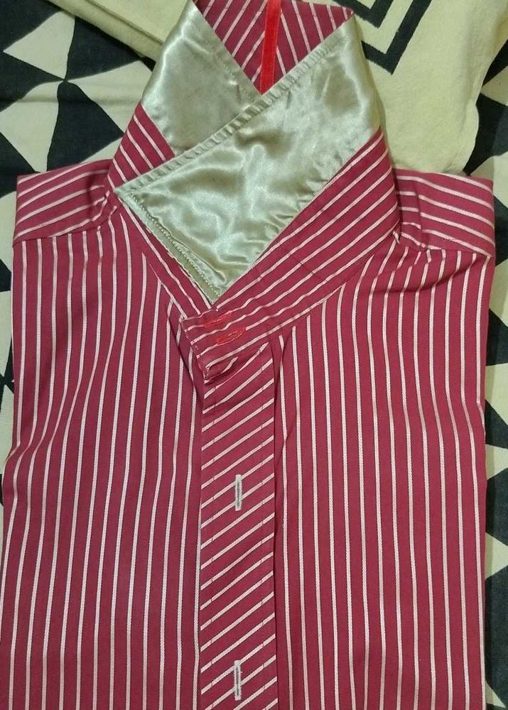 Striped Button-Down Shirt