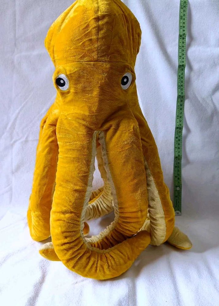 Giant Yellow Octopus Plush