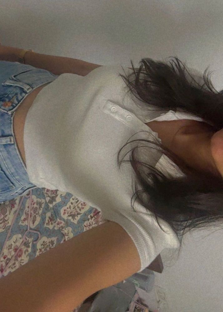 White Casual Crop Top