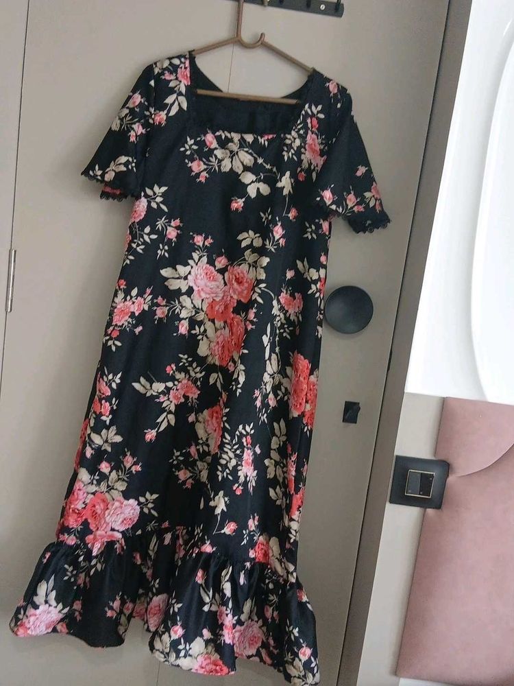 Floral Print Midi Dress fresh