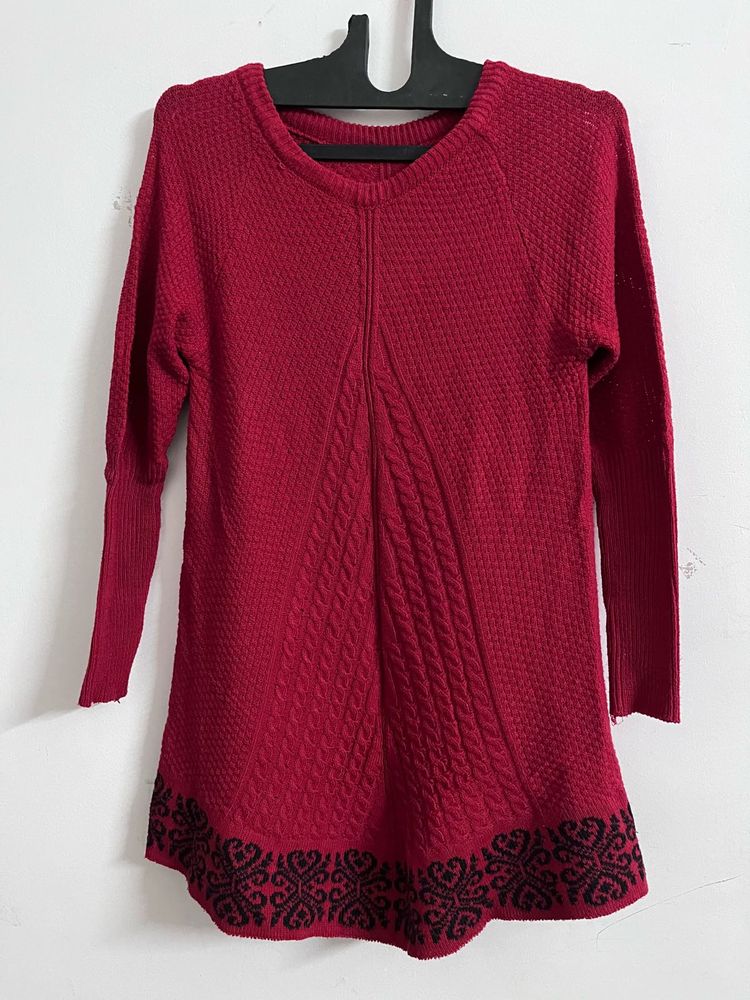Red Knit Sweater