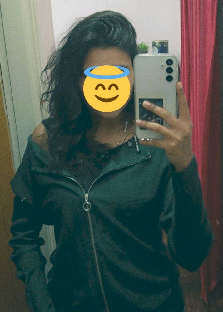 Olive Green Zip-Up Jacket