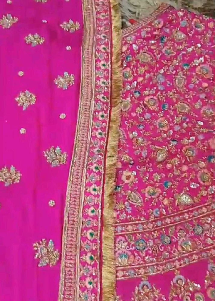 Dabka Work Lehanga