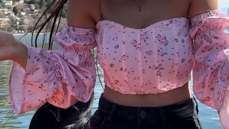 Off Shoulder Pink Barbie Top