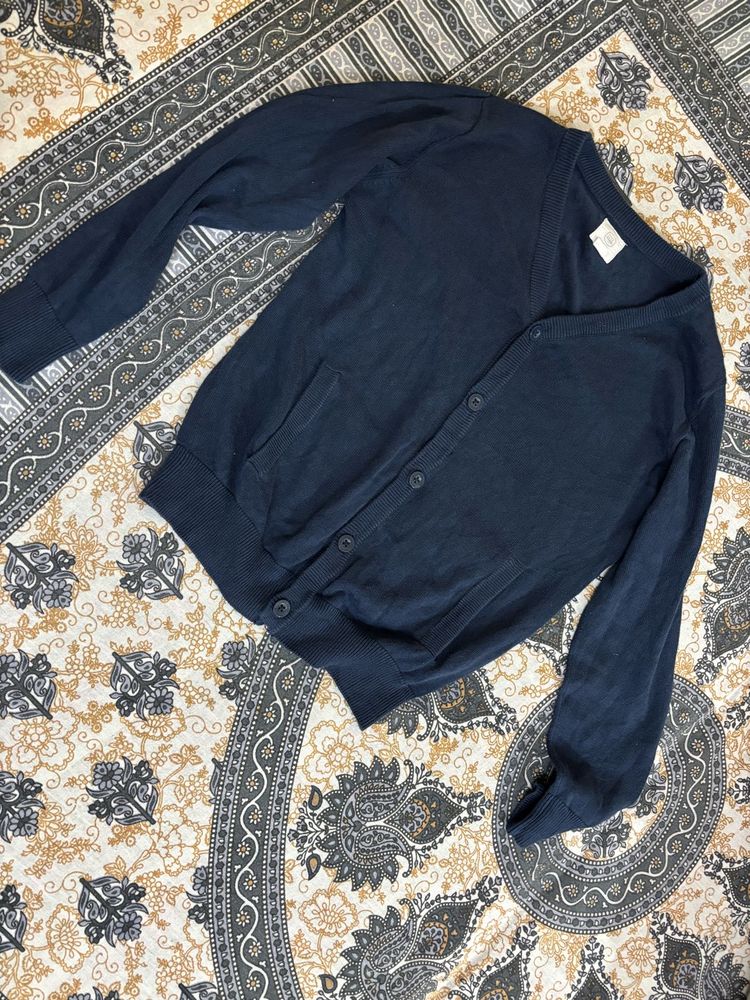 Navy Blue Cardigan