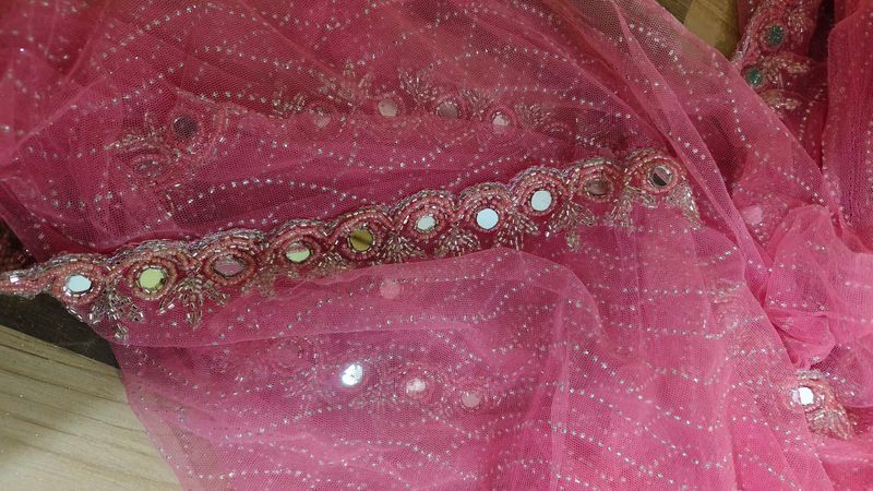 New Saree Pink Color