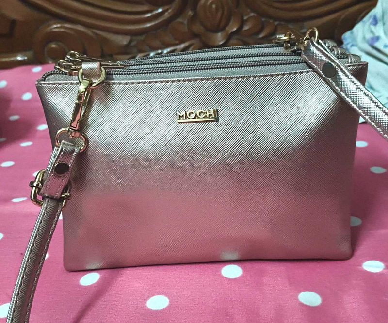 Mochi Metallic Sling Bag