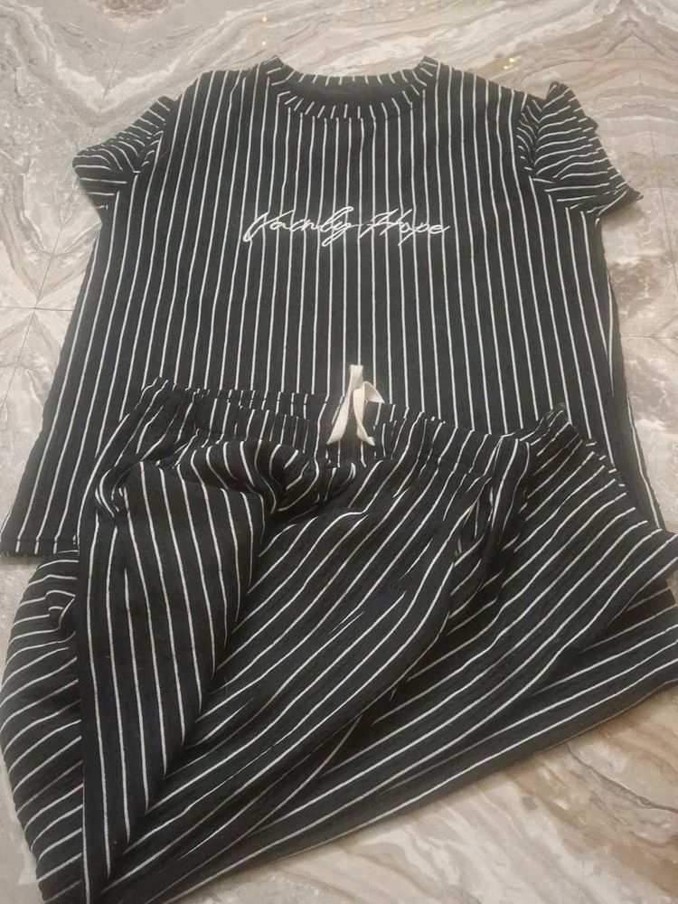 Striped Pajama Set