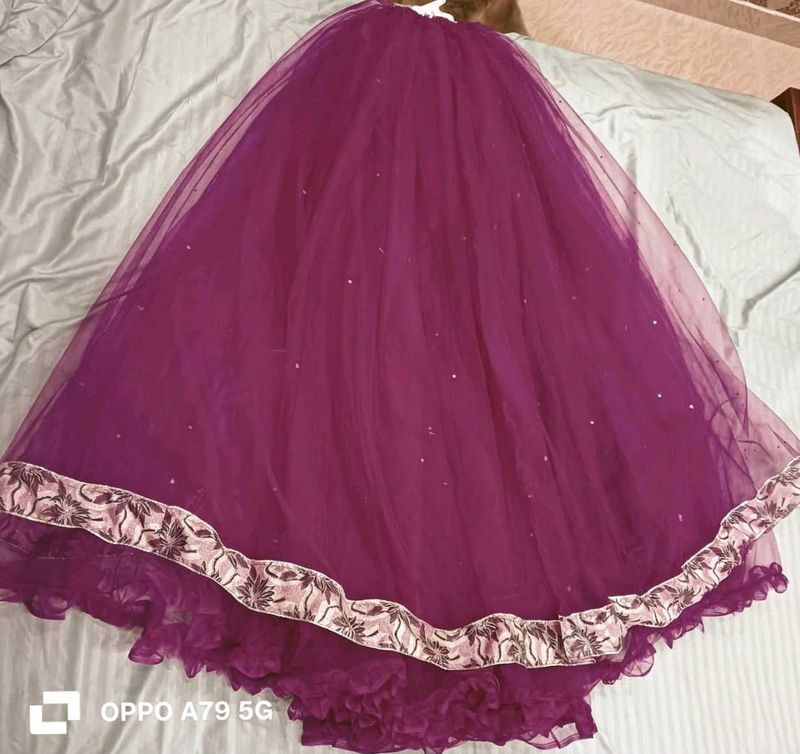 Purple Tulle Skirt