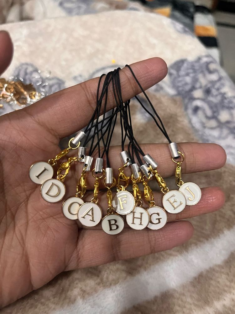 Initial phone Charms: A-J