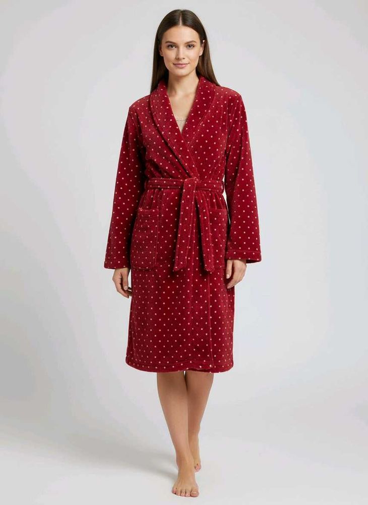 Cozy Polka Dot Robe