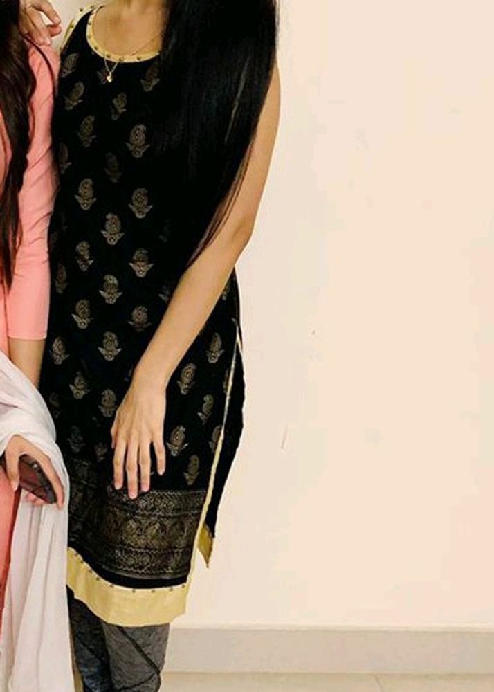 Black Stylish Kurta
