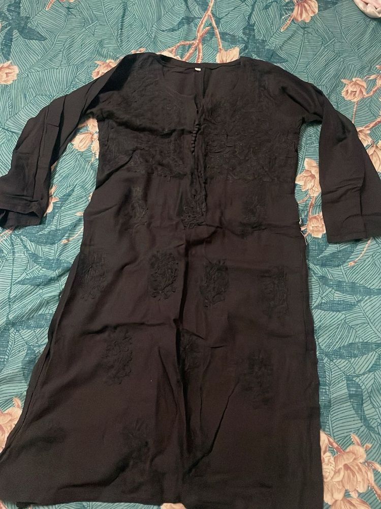 Elegant Black Kurta