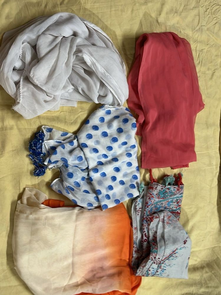 Assorted Dupattas set of 5
