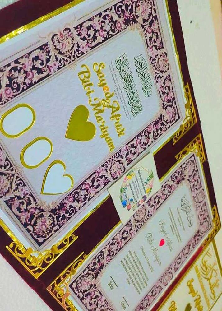 Nikah Nama Booklet