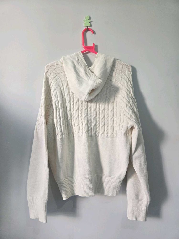 offwhite Knit Hoodie